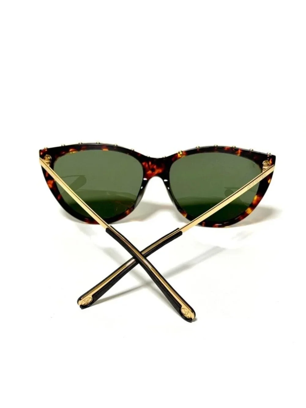 Louis Vuitton La Boum Cat-Eye Sunglasses Z1038E Noir Black studded frame